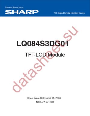 LQ084S3DG01 datasheet  